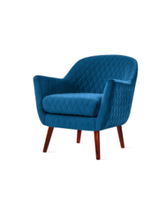 Blue Wooden Armchair